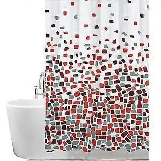 Schimmelresistenter Duschvorhang 180 X 180 Cm - Rot