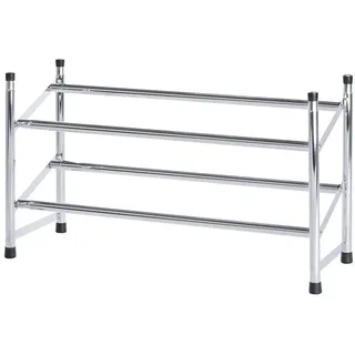 Wenko Schuhregal 30 x 68 x 24 cm ausziehbar / silber