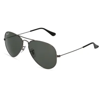 Ray-Ban RB 3025 AVIATOR LARGE METAL Unisex-Sonnenbrille Vollrand Pilot Metall-Gestell, grau