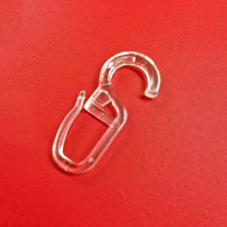 Überklipshaken (transparent, 10 mm)