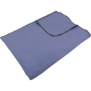 SETEX Kuscheldecke, Dekorative Decke aus 100% Baumwolle, 200 x 140 cm, Blau