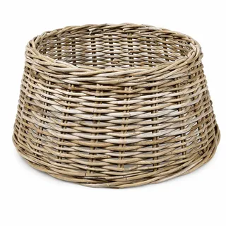 WDMT Weihnachtsbaumrock aus Korbgeflecht – 60 x 26 cm – Weihnachtsbaumkorb – Weihnachtsbaum – Weihnachtsbaumsockel – Weihnachtsbaumkörbe – Braun
