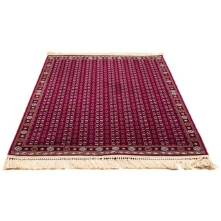Orientteppich MORGENLAND "Afghan Mauri" Teppiche Gr. B/L: 100 cm x 150 cm, 8 mm, 1 St., rot (dunkelrot) Esszimmerteppiche