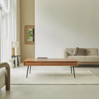 Couchtisch aus Mahagoniholz 135x65 Simen