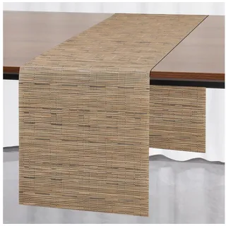 LuxusKollektion Tischläufer Tischläufer Braun 30x183 cm PVC abwaschbar (1-tlg) braun