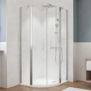 Breuer Fara 5 Runddusche mit Drehtür 90 x 190 cm 0195 001 001 017