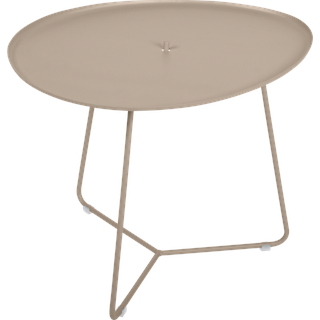 Fermob COCOTTE niedriger Tisch mit abnehmbarer Platte aus Aluminium 55x44,5 cm - Muskat - Aluminium/Aluminium - 44,5