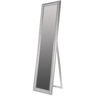 LebensWohnArt Standspiegel Traumhafter Standspiegel MIRA 180x45cm antik-silber Facette