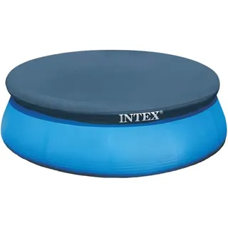 Intex Pool-Abdeckplane Freistehende Pool-Abdeckung Ø 3,05 m für Rundpools, Schützt vor Schmutz und reduziert Wasserverdunstung