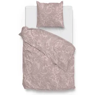 Bettwäsche ZO HOME "Paisley-di-Lino", shell, nude, B/L: 155cm x 220cm, , Renforcé, B/L: 80cm x 80cm, Renforcu00e9, Obermaterial: 100% Baumwolle, Bettwäsche, hochwertiges Renforcé, Bettwäsche ab 135x200 cm.