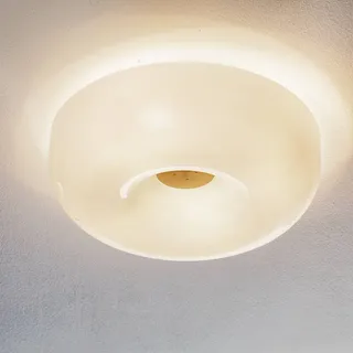 Foscarini Design Deckenlampe Circus piccola, dimmbar, weiß / opal, für Wohn- / Esszimmer, Glas, Design, Deckenlampe - 32 cm - 32 cm - 12 cm