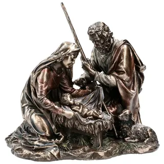 Figuren Shop GmbH Weihnachtsfigur Krippen Figur - Jesus Geburt mit Maria und Josef- Veronese Deko (1 St)