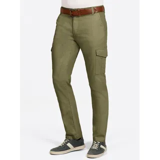 Cargohose Gr. 29, Unterbauchgrößen, grün (khaki) Herren Hosen Jeans