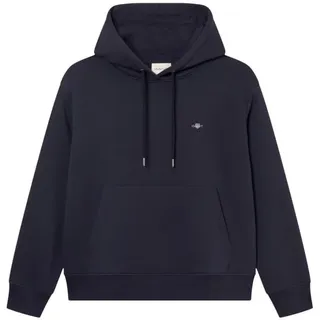 Gant Damen Shield Hoodie Kapuzenpullover, Evening Blue, XXL EU - XXL
