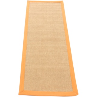 Läufer CARPETFINE "Sisal" Teppiche Gr. B/L: 80 cm x 500 cm, 5 mm, 1 St., orange Küchenläufer