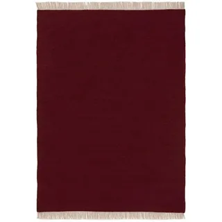 benuta Kunstloft Teppich, Rot, Textil, Rechteckig, 120x1 cm, Gots, pflegeleicht, Teppiche & Böden, Teppiche, Naturteppiche