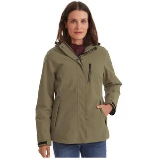 KILLTEC Damen Outdoorjacke Funktionsjacke mit abzippbarer Kapuze KOW 140 WMN Jckt wasserdicht, Winddicht, atmungsaktiv 00762-helloliv 48