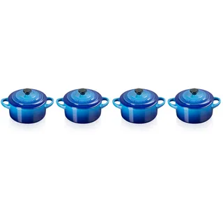 Le Creuset Mini-Cocotte Topf-Set 4-tlg. azure