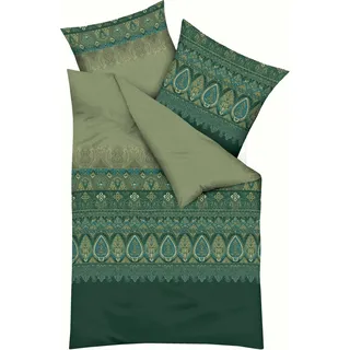 KAEPPEL Opulence Paisley Grün 155 x 220 cm + 80 x 80 cm