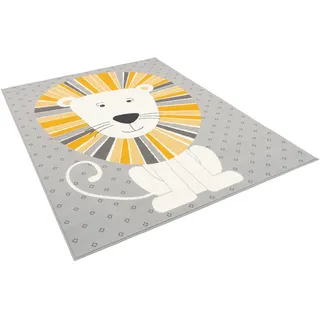 Pergamon Trendline Löwe Kinderteppich 160 x 230 cm Grau/Gelb
