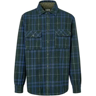 Tchibo - Flanell-Hemdjacke - Herren - Gr. L - blau/kariert