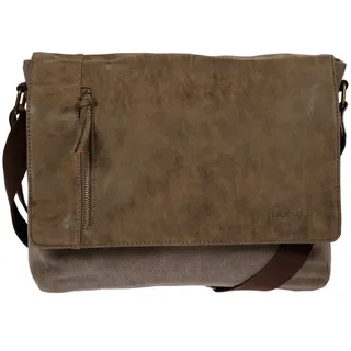 Christian Wippermann Umhängetasche Herren Umhängetasche Canvas Tasche Schultertasche (1 tlg), Messenger Braun Business UNI braun