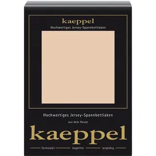 KAEPPEL Spannbettlaken Jersey-Elasthan 90-100 x 200 cm beige