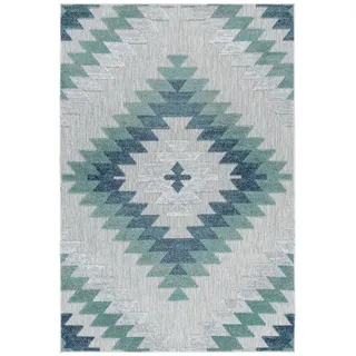 Ayyildiz Teppich »BAHAMA 5154,AYYILDIZ TEPPICHE,BAHA«, rechteckig, 8 mm Höhe, Flachflor mit Hoch-Tief-Struktur, In-und Outdoor geeignet, schmutzabweisend, Hausstauballergiker lichtunempfindlich, antistatisch, waschbar, pflegeleicht, strapazierfähig, leicht 