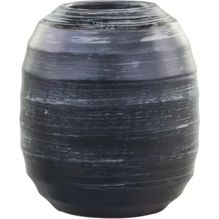 Chic Antique Vase Limoux aus Keramik, Ø14 x H18,5 cm, antik schwarz
