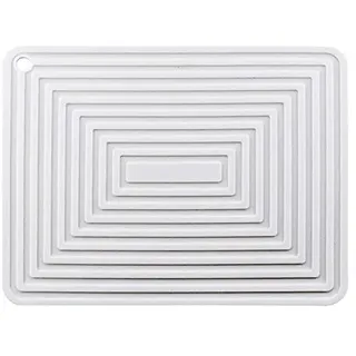 LOLPALONE GroßEr Silikon Topf Lappen Quadrat Dickes WäRme DäMmung Kissen rutschfeste Gewellte KüChen Tisch Matte ()