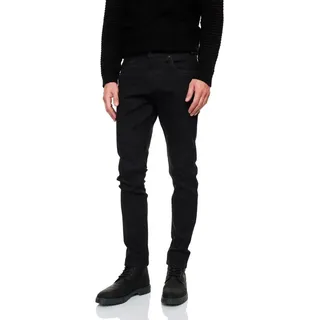 R-NEAL Slim-fit-Jeans Herren Jeanshose Cotton Stretch Business Streetwear Jeans Hose schwarz W33 / L34