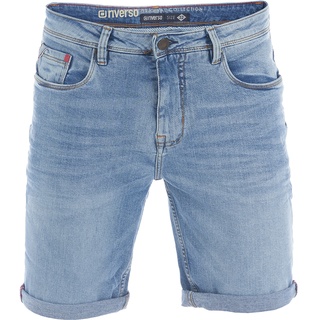 riverso Herren Jeans Shorts RIVUdo Regular Fit Regular Fit Blau Reißverschluss W 31