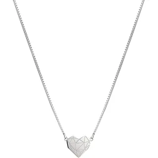 Liebeskind Berlin Kette mit Anhänger Edelstahl Herz Silber