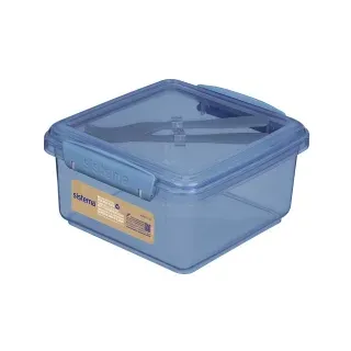 Sistema Lunch Plus Box aus recyceltem PP, 1,2 l 02165236 | Maße (L x B x H): 15 x 15,5 x 8 cm