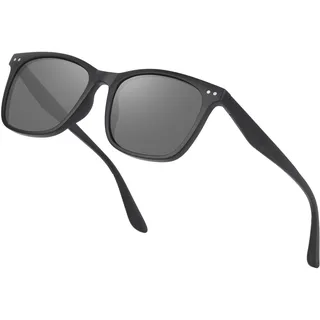Perkanion Sonnenbrille Herren Polarisiert - Designer Sonnenbrillen Eckig mit UV400 Schutz für Herren Damen Autofahren Sunglasses - 53 millimetri