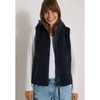 Cecil Damen Teddy-Weste mit abnehmbarer Kapuze - XXL
