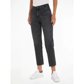 Bequeme Jeans TOMMY HILFIGER Gr. 30, Länge 32, blau (dark blue) Damen Jeans mit Markenlabel