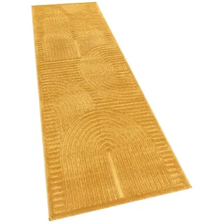 Paco Home Outdoorteppich, Gelb, Textil, Rechteckig, 60x100 cm, strapazierfähig, für Fußbodenheizung geeignet, Teppiche & Böden, Teppiche, Outdoorteppiche