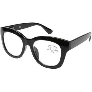 DOOViC Katzenaugen Lesebrille Blaulichtfilter Modische Damen Lesehilfe Augenschutz für Büro und Freizeit