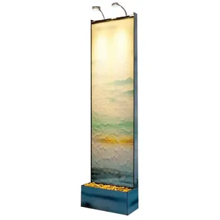 Xlmoebel Zierbrunnen Elegante Wasserwand mit LED-Beleuchtung und modernem Design, (Water Wall), Hergestellt in Europa weiß