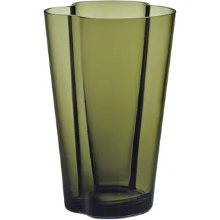 Iittala Vase Aalto 220 mm Grün aus Glas