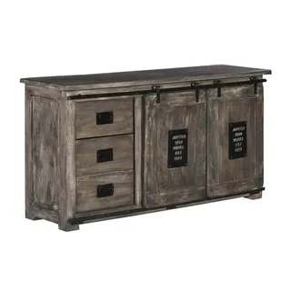 Massivmoebel24 Sideboard 150 x 80 x 45 cm grau