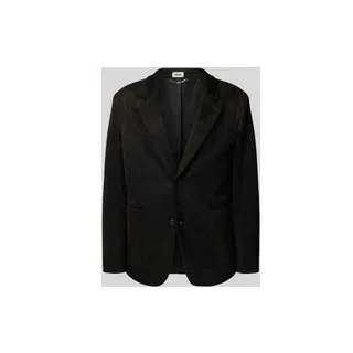 Regular Fit Sakko mit Reverskragen und Eingrifftaschen, Black, 48