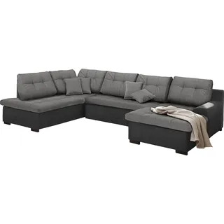 Home Affaire Wohnlandschaft Mikrofaser 3-Sitzer Grau
