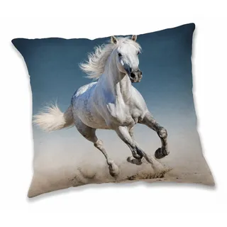 Jerry Fabrics Kissen weißes Pferd