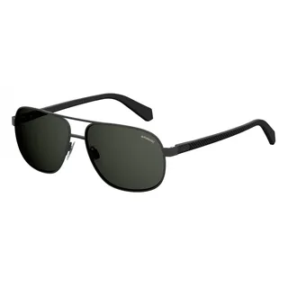 Polaroid Herren Pld 2059/S M9 003 60 Sonnenbrille, Schwarz (Matt Black/Gym Grey), EU - 60 (XL)