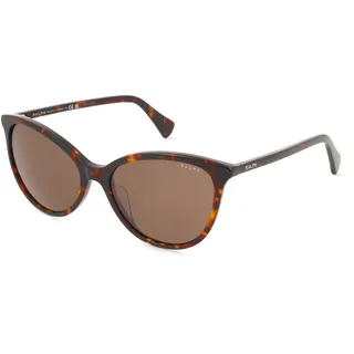 Ralph 0RA5339U Damen-Sonnenbrille Vollrand Panto Acetat-Gestell, braun
