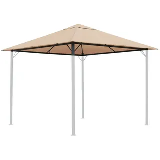 Quick Star Ersatzdach Pavillon 3x3 m 2,97 x 2,97 x 0,01 m Beige