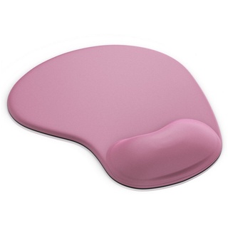 CSL Mauspad, mit Gelkissen & Handgelenkauflage, Komfort Office Mousepad rosa