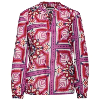 STREET ONE Langarmbluse - Damen Bluse mit Print - Tunika Bluse rosa 36Schneider Fashion Store